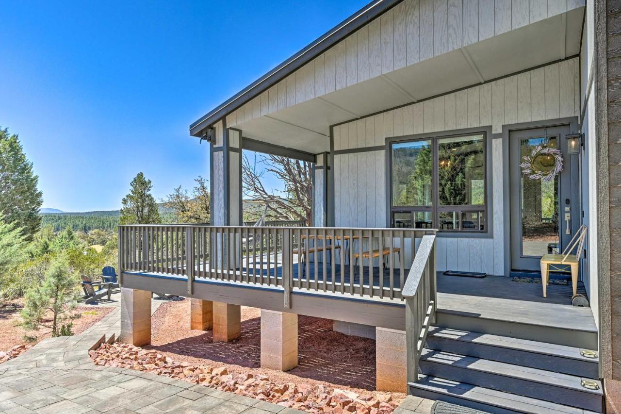 Luxe Pine Escape With Mtn Views And Gas Fire Pit! Villa Exterior foto