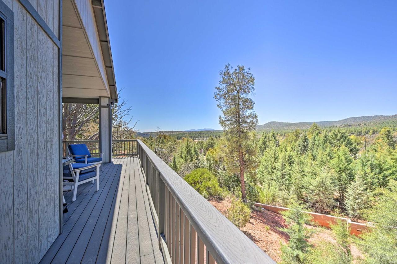 Luxe Pine Escape With Mtn Views And Gas Fire Pit! Villa Exterior foto