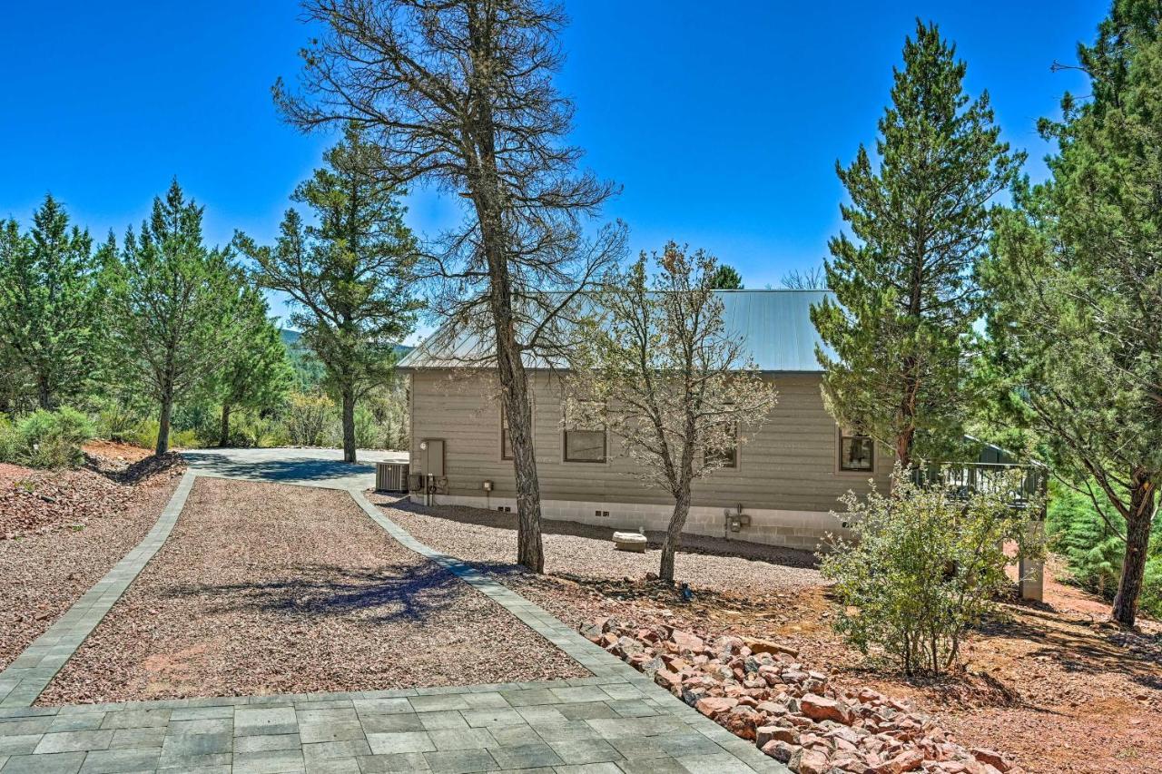 Luxe Pine Escape With Mtn Views And Gas Fire Pit! Villa Exterior foto